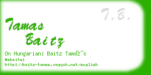 tamas baitz business card